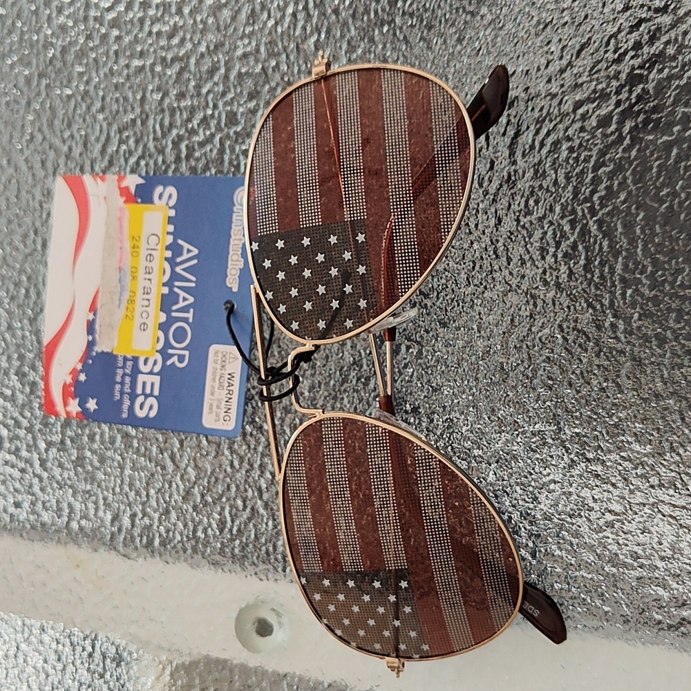 GrinStudios Patriotic Aviator Sunglasses - NWT